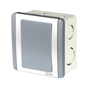 Đế âm nhựa vuông tự chống cháy loại thấp 75x75x39mm
