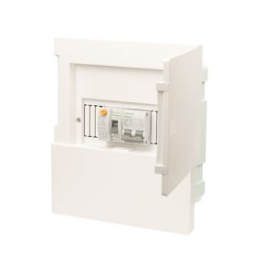 Tủ điện 4/8 Module Sino E4M âm tường màu trắng đục