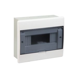 Tủ điện 5/9 Module Sino E4LB âm tường màu khói trong