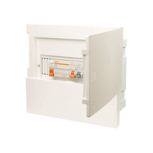 Tủ điện 8/12 Module Sino E4M âm tường màu trắng đục