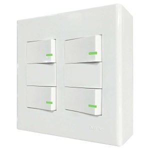Bộ công tắc đôi MPE 4 công tắc đế nổi vặn vít A60B24V