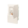 Tủ điện 2-4 Module Sino E4M âm tường màu trắng đục