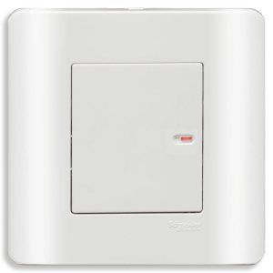 Bộ công tắc đơn 1 chiều 16A màu trắng