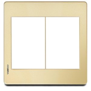Mặt viền 6 hạt cỡ S Acrylic màu vàng Grimma G7 series, G7ACG-M6