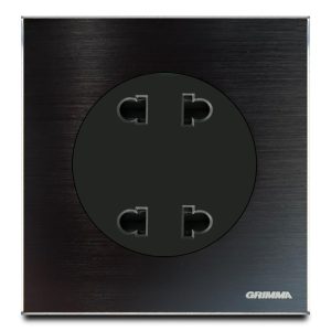 Bộ ổ cắm đôi 2 chấu Grimma G882SK2S