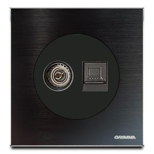 Bộ ổ cắm tivi + mạng Grimma G88TVPCS