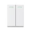Hạt công tắc đôi 1 chiều size M Grimma G8W series, G8WK2112