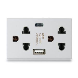 Hạt ổ cắm USB type A + type C size L Grimma G8W series, G8WSKUSB