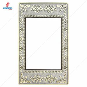 Mặt viền 3 hạt cỡ S ZinC màu xám Grimma G8 series, G8ZAX-M3