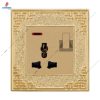Bộ ổ cắm 3 chấu Grimma GOCKSK3 có đèn báo