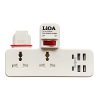 Ổ cắm đa năng không dây ( total 15A 220VAC 3300W) có 4 USB Type A + 2 USB Type C