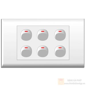 Bộ 6 Công tắc 1 chiều (E186X, E1812M x6) LIOA