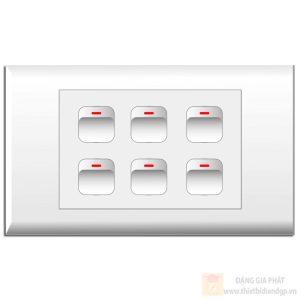 Bộ 6 Công tắc 1 chiều (E18S6X, E18S12M x6) LIOA