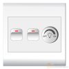 Bộ 2 Công tắc 1 chiều + 1 Chiết áp Đèn (V20S3X, E18S12M x2, SE500VX) LIOA