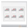Bộ 6 Công tắc 1 chiều (V20S6X, E18S12M x 6) LIOA