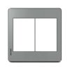 Mặt viền 6 hạt cỡ S Acrylic màu xám Grimma G7 series, G7ACX-M6
