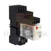 Rơ le trung gian Schneider có đèn chỉ thị - 3A, 4 C/O