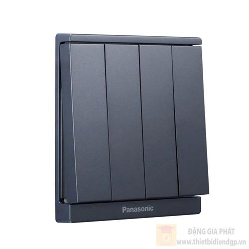 wmf507myh-vn Bộ 4 công tắc B Panasonic WMF507MYH-VN 1 chiều, bắt vít 10A màu xám ánh kim